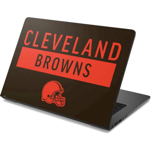 NFL Cleveland Browns Brown Performance Series Dell Chromebook Skin