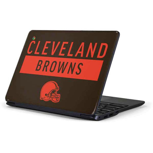 NFL Cleveland Browns Brown Performance Series Samsung Chromebook Skin