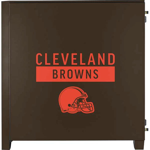 NFL Cleveland Browns Brown Performance Series Corsair 4000D Tempered Glass Mid-Tower ATX Case Skin