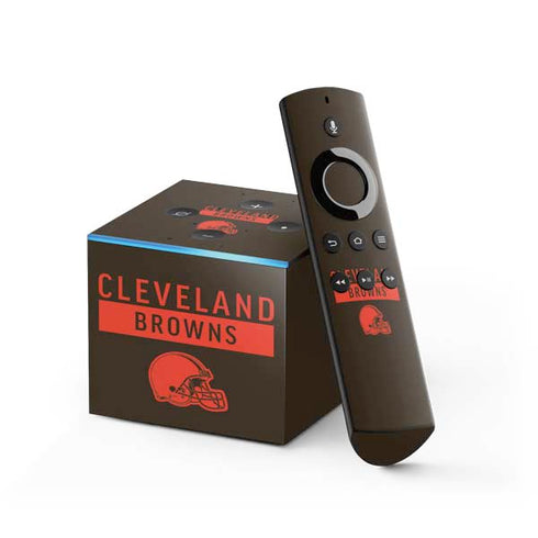 NFL Cleveland Browns Brown Performance Series Fire TV Cube Skin