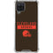 NFL Cleveland Browns Brown Performance Series Galaxy A12 Clear Case
