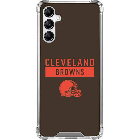 NFL Cleveland Browns Brown Performance Series Galaxy A14 5G Clear Case