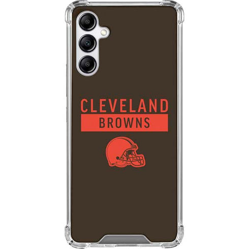 NFL Cleveland Browns Brown Performance Series Galaxy A15 5G Clear Case