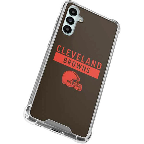 NFL Cleveland Browns Brown Performance Series Galaxy A15 5G Clear Case