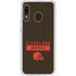 NFL Cleveland Browns Brown Performance Series Galaxy A20 Clear Case