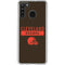NFL Cleveland Browns Brown Performance Series Galaxy A21 Clear Case
