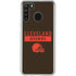 NFL Cleveland Browns Brown Performance Series Galaxy A21 Clear Case