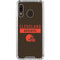 NFL Cleveland Browns Brown Performance Series Galaxy A30 Clear Case