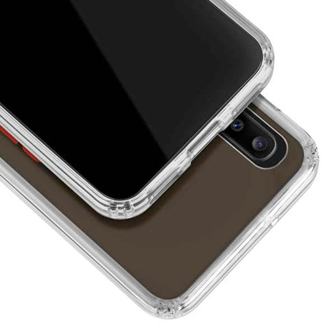 NFL Cleveland Browns Brown Performance Series Galaxy A30 Clear Case
