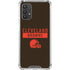 NFL Cleveland Browns Brown Performance Series Galaxy A32 5G Clear Case