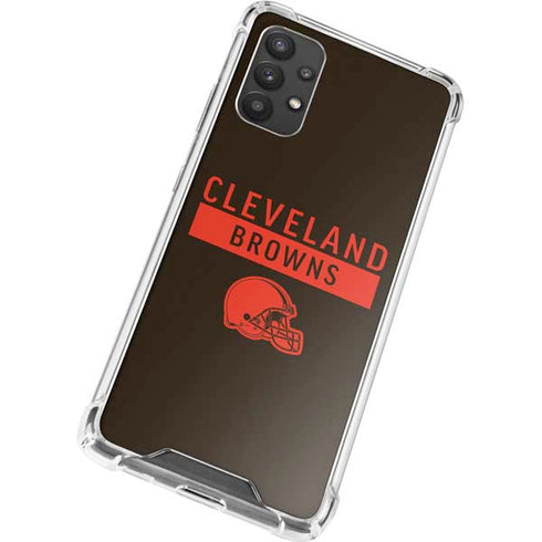 NFL Cleveland Browns Brown Performance Series Galaxy A32 5G Clear Case