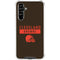 NFL Cleveland Browns Brown Performance Series Galaxy A54 5G Clear Case