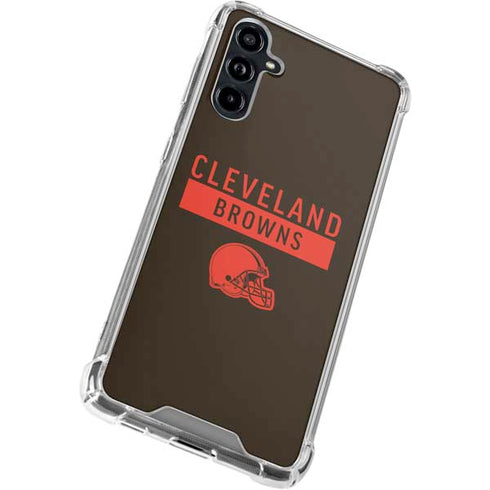 NFL Cleveland Browns Brown Performance Series Galaxy A54 5G Clear Case