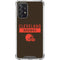 NFL Cleveland Browns Brown Performance Series Galaxy A72 5G Clear Case
