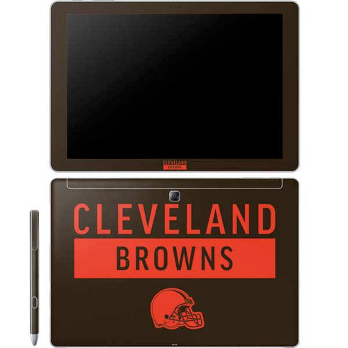 NFL Cleveland Browns Brown Performance Series Galaxy Book 12in Skin