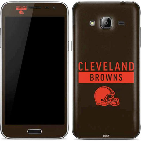 NFL Cleveland Browns Brown Performance Series Galaxy J3 Skin