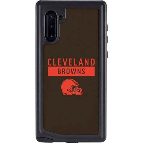 NFL Cleveland Browns Brown Performance Series Galaxy Note 10 Waterproof Case