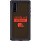 NFL Cleveland Browns Brown Performance Series Galaxy Note 10 Waterproof Case