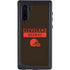 NFL Cleveland Browns Brown Performance Series Galaxy Note 10 Waterproof Case