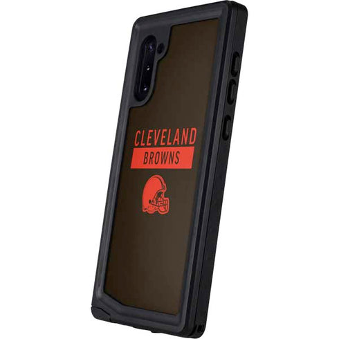 NFL Cleveland Browns Brown Performance Series Galaxy Note 10 Waterproof Case