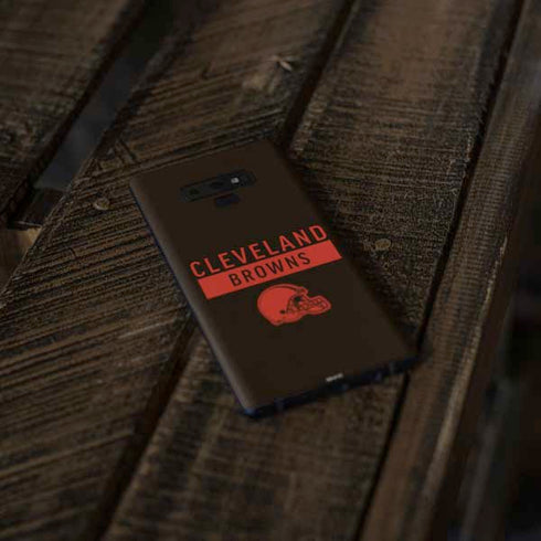 NFL Cleveland Browns Brown Performance Series Galaxy Note 9 Skin
