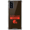 NFL Cleveland Browns Brown Performance Series Galaxy Note20 5G Clear Case