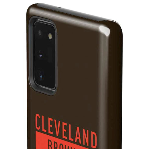 NFL Cleveland Browns Brown Performance Series Galaxy Note20 5G Pro Case