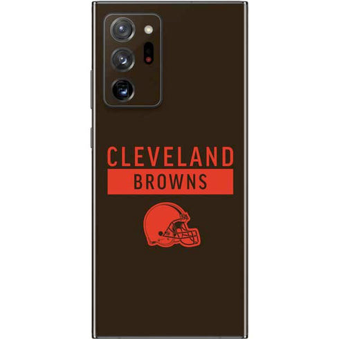 NFL Cleveland Browns Brown Performance Series Galaxy Note20 Ultra 5G Skin