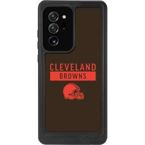 NFL Cleveland Browns Brown Performance Series Galaxy Note20 Ultra 5G Waterproof Case