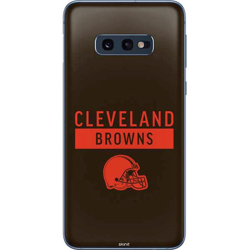 NFL Cleveland Browns Brown Performance Series Galaxy S10e Skin