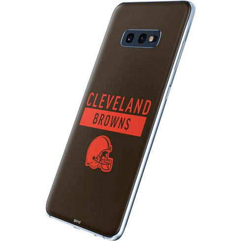 NFL Cleveland Browns Brown Performance Series Galaxy S10e Skin