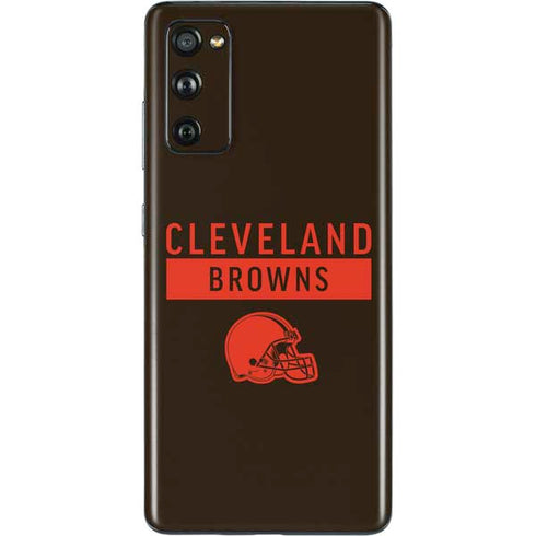 NFL Cleveland Browns Brown Performance Series Galaxy S20 Fan Edition Skin