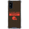 NFL Cleveland Browns Brown Performance Series Galaxy S20 FE Clear Case