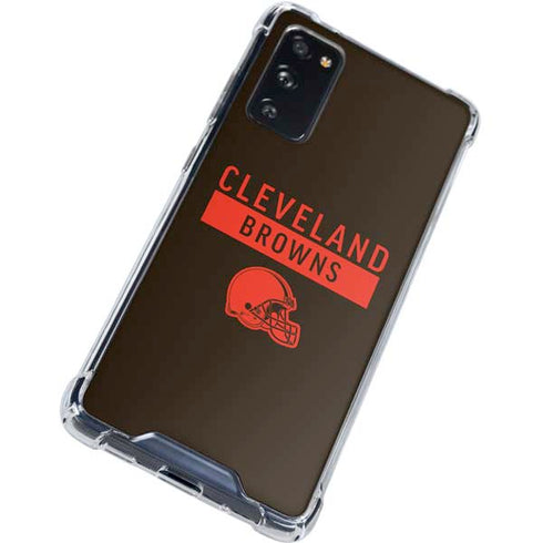 NFL Cleveland Browns Brown Performance Series Galaxy S20 FE Clear Case