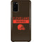 NFL Cleveland Browns Brown Performance Series Galaxy S20 Lite Case