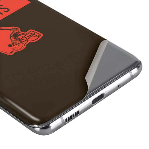 NFL Cleveland Browns Brown Performance Series Galaxy S20 Plus Skin