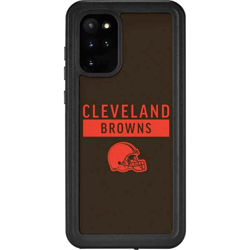 NFL Cleveland Browns Brown Performance Series Galaxy S20 Plus Waterproof Case
