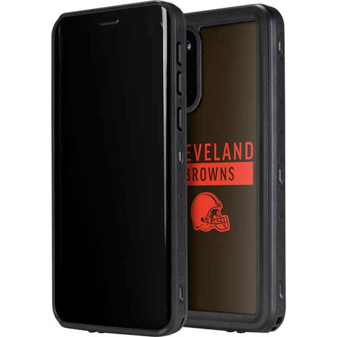 NFL Cleveland Browns Brown Performance Series Galaxy S20 Plus Waterproof Case