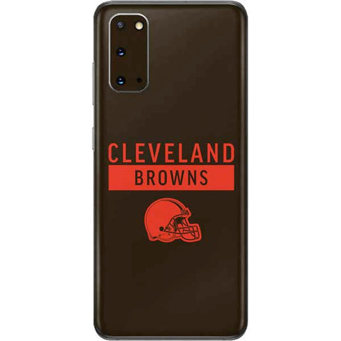 NFL Cleveland Browns Brown Performance Series Galaxy S20 Skin