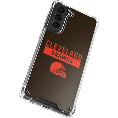 NFL Cleveland Browns Brown Performance Series Galaxy S21 5G Clear Case