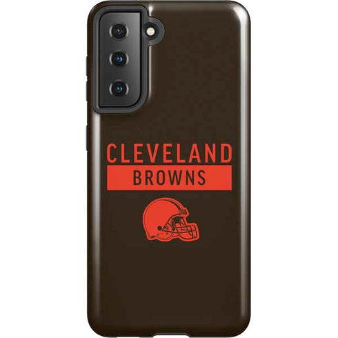 NFL Cleveland Browns Brown Performance Series Galaxy S21 5G Pro Case