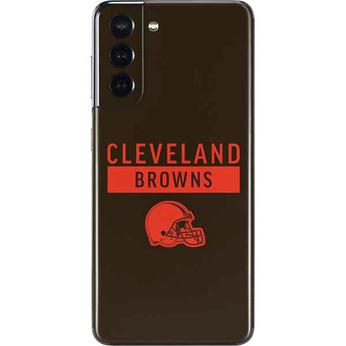 NFL Cleveland Browns Brown Performance Series Galaxy S21 5G Skin