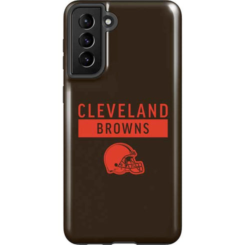 NFL Cleveland Browns Brown Performance Series Galaxy S21 Plus 5G Pro Case