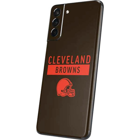 NFL Cleveland Browns Brown Performance Series Galaxy S21 Plus 5G Skin