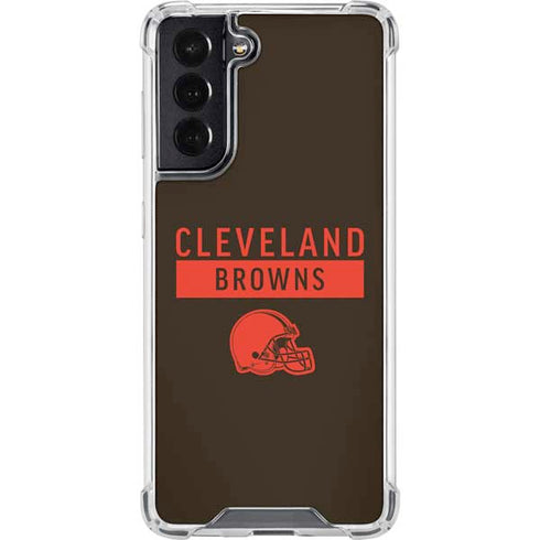 NFL Cleveland Browns Brown Performance Series Galaxy S22 Clear Case