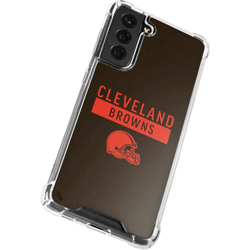 NFL Cleveland Browns Brown Performance Series Galaxy S22 Clear Case