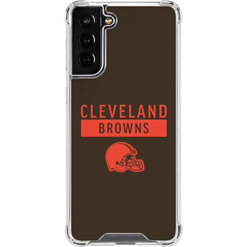 NFL Cleveland Browns Brown Performance Series Galaxy S22 Plus Clear Case