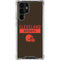 NFL Cleveland Browns Brown Performance Series Galaxy S22 Ultra Clear Case