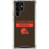 NFL Cleveland Browns Brown Performance Series Galaxy S22 Ultra Clear Case