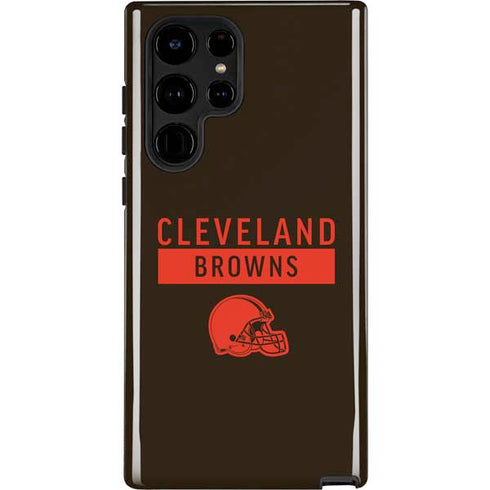 NFL Cleveland Browns Brown Performance Series Galaxy S22 Ultra Pro Case